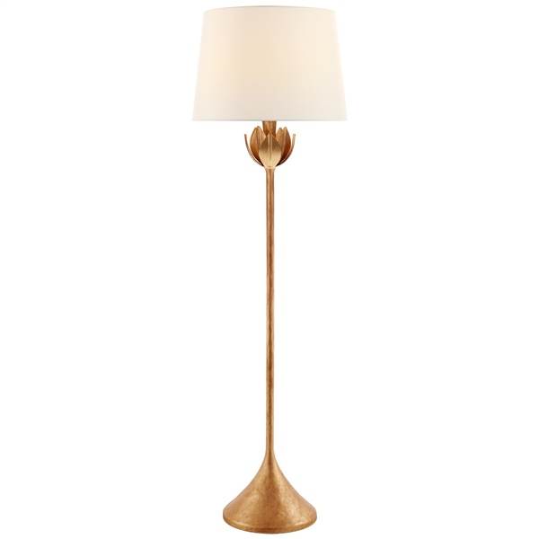 Visual Comfort Alberto Large Floor Lamp with Linen Shade