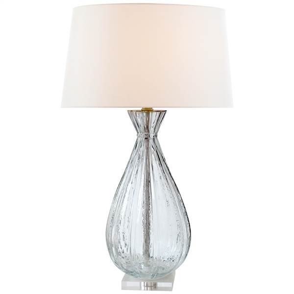 Visual Comfort Treviso Large Table Lamp with Linen Shade