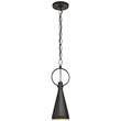 Visual Comfort Limoges Small Pendant Natural Rust in Aged Iron