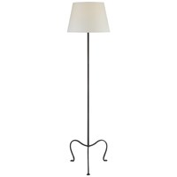 Albert Petite Tri-Leg Floor Lamp Natural Percale Shade