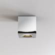 Astro Kos II Square Exterior LED Ceiling Light in Polished Chrome
