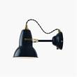 Anglepoise Original 1227 Brass Wall Light in Ink Blue