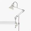 Anglepoise Original 1227 Mini Desk Lamp with Clamp in Linen White