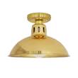 Mullan Lighting Talise Clear Glass Ceiling Light IP65 in Polished Brass