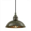 Mullan Lighting Talise 1-Light Clear Glass Pendant IP65 in Antique Silver