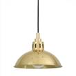 Mullan Lighting Talise 1-Light Clear Glass Pendant IP65 in Polished Brass
