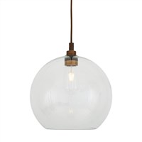 Leith 1-Light Clear Glass Pendant IP65