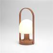 Marset FollowMe Portable and Rechargeable LED Table Lamp in Terracotta