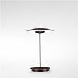 Marset Ginger 20M Portable LED Table Lamp with Lacquered Black Matt Metal Stem in Wenge
