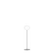Flos Glo-Ball F1 Floor Lamp with Opal Glass in Silver