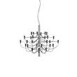 Flos 2097/30 Frosted Bulb Chandelier in Chrome