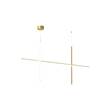 Flos Coordinates S2 LED Pendant in Anodised Champagne