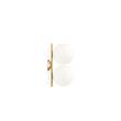 Flos IC C/W1 Double Wall or Ceiling Light in Brass