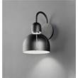 Masiero Cupoles A LED Wall Light in Embossed Black