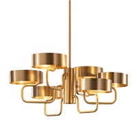 Sound S6 G12 6-Light Chandelier Brushed Gold