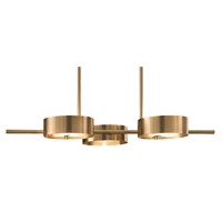 Sound BIL3 G12 3-Light Linear Pendant Brushed Gold