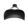 Masiero Vollee PL1 P Small LED Flush Mount in Embossed Black