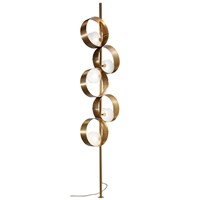 Sound STL5 G12 5-Light Floor Lamp Brushed Gold