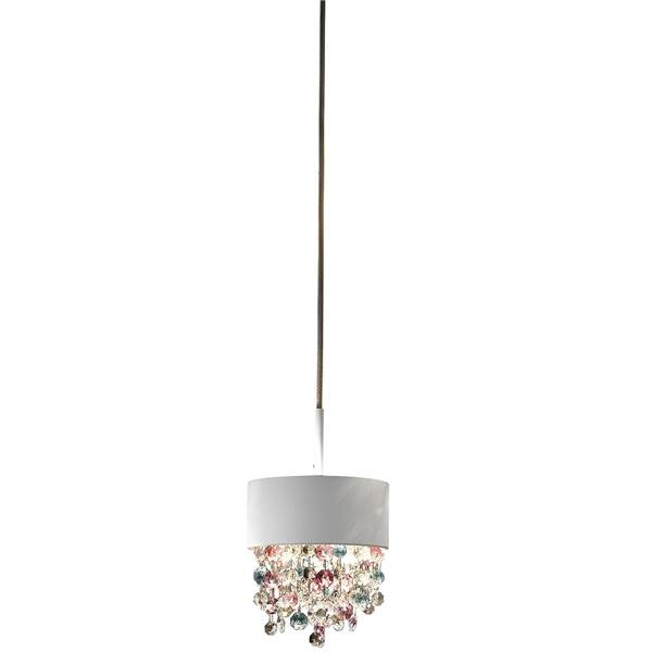 Masiero Ola S2 15 G9 Pendant with Colored Glass