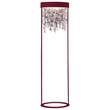 Masiero Ola STL2 LED Floor Lamp with Colored Glass in Oxide Red