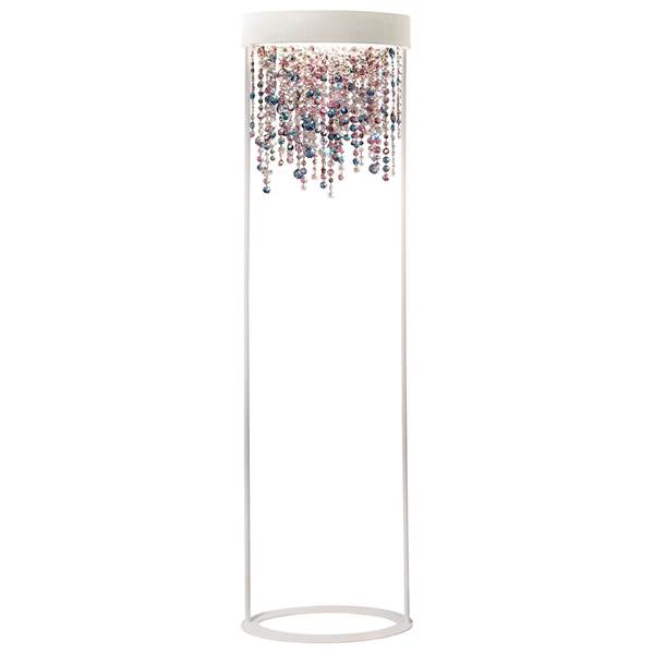 Masiero Ola STL2 LED Floor Lamp with Colored Glass