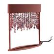 Masiero Ola E27 Table Lamp with Colored Glass in Oxide Red