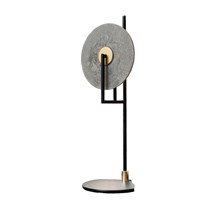 Erto Table Lamp Matt Black Brass Details