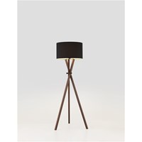 Cot Walnut Floor Lamp Including Shade