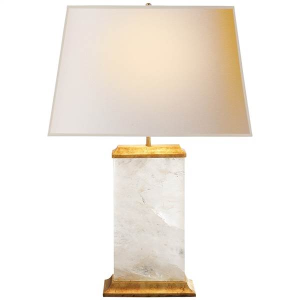 Visual Comfort Crescent Table Lamp with Natural Paper Shade