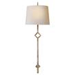 Visual Comfort Cranston Large Wall Light with Natural Paper Shade in Gilded Iron