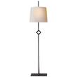 Visual Comfort Cranston Buffet Lamp with Natural Paper Shade in Aged Iron