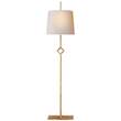 Visual Comfort Cranston Buffet Lamp with Natural Paper Shade in Gilded Iron