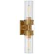 Visual Comfort Marais Large Double Bath Wall Light in Hand-Rubbed Antique Brass