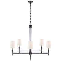 Lyra Two-Tier Chandelier Linen Shades