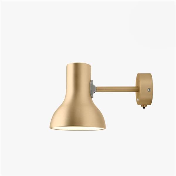 Anglepoise Type 75 Mini Metallic Wall Light with Cable, Switch & Plug