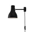 Anglepoise Type 75 Wall Light with Cable, Switch & Plug in Jet Black