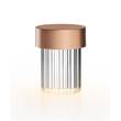 Flos Last Order Fluted LED Table Lamp in Satin Copper