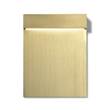 Flos Real Matter Indoor/Outdoor 2700K LED Recessed Wall Light in Brushed Gold