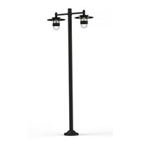 Kent Large Double Arm Lamp Post Prism Glass Difuser