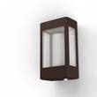 Roger Pradier Tetra Aluminium Wall Fitting E27 with Motion Detector in Old Rustic