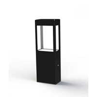 Tetra Small Clear Glass 4500K LED Bollard Extruded Aluminium Profile