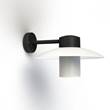 Roger Pradier Aubanne Frosted Glass Downwards Wall Bracket with Flexible Polycarbonate Reflector in Dark Grey