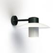 Roger Pradier Aubanne Frosted Glass Downwards Wall Bracket with Flexible Polycarbonate Reflector in Slate Grey