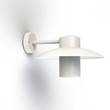 Roger Pradier Aubanne Frosted Glass Downwards Wall Bracket with Flexible Polycarbonate Reflector in Pure White