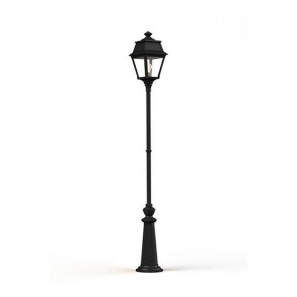 Roger Pradier Avenue 2 Large Clear Glass Lamp Post with Minimalist lines style lantern