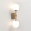 Astro Tacoma Twin LED Wall Light in Antique Brass