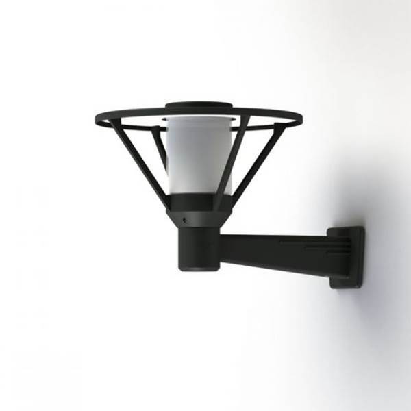 Roger Pradier Bermude Frosted Glass Upwards Wall Bracket with White Reflector