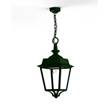 Roger Pradier Place des Vosges 1 Evolution Clear Glass Chain Pendant with Four-Sided Lantern in British Green