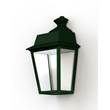 Roger Pradier Place des Vosges 1 Evolution Model 2 Clear Glass GU10 Wall Wall Light in British Green