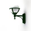 Roger Pradier Boreal Model 3 Wall Light with Opal Glass & Cast Aluminium in Racing Green